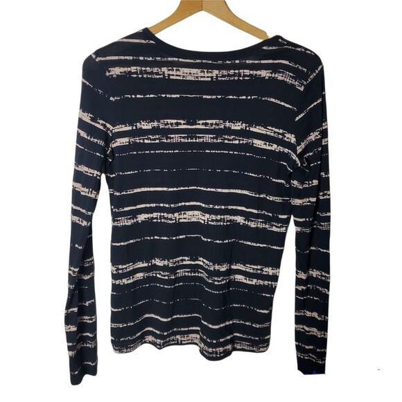 Vince Striped Neutral Long Sleeve Top Size XS - Picture 3 of 7